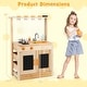 preview thumbnail 5 of 4, Mud Kitchen Fir Wood Outdoor Play Kitchen Toy for Toddlers