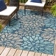 preview thumbnail 25 of 200, JONATHAN Y Floral Textured Weave Indoor/Outdoor Area Rug