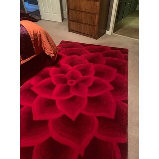 Top Product Reviews For Nuloom Handmade Bold Abstract Floral Wool