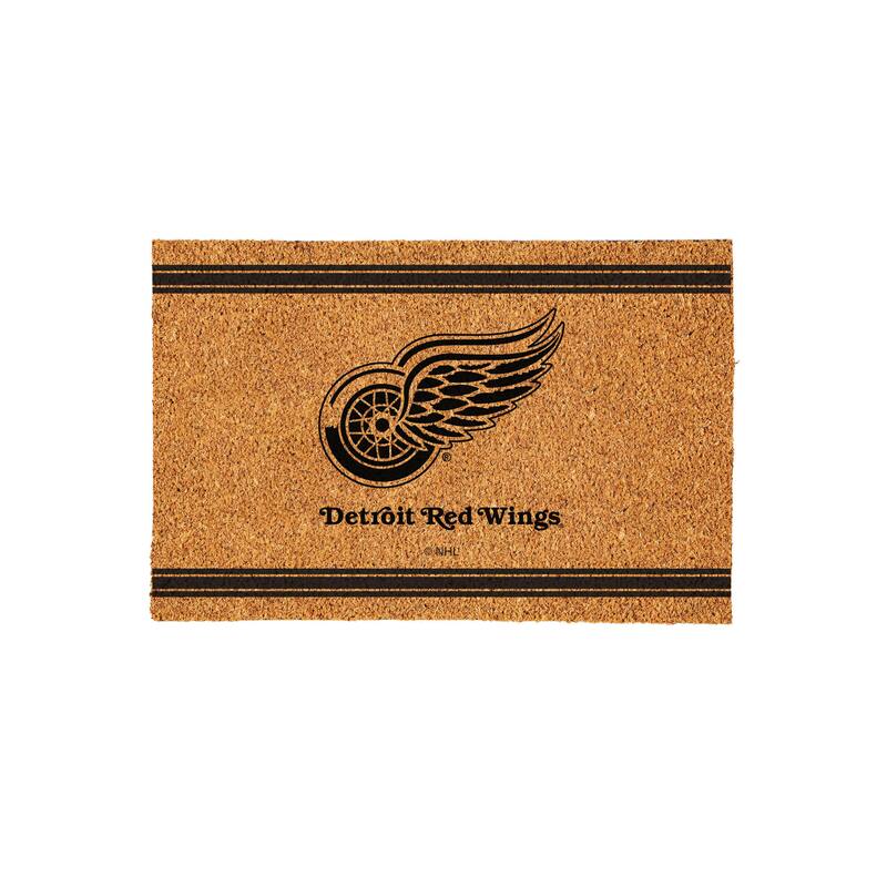 Detroit Red Wings Monochrome Indoor/Outdoor Coir Door Mat