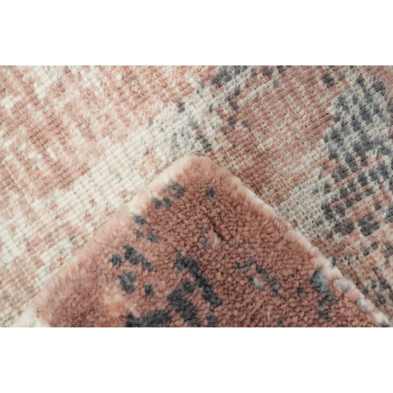 Hand Knotted Oriental Viscose Silk Carpet Modern Animal Pictorial Multi-Colored Abstract Area Rug - 4' 0'' X 2' 0''