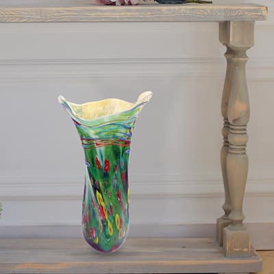 Petria Hand Blown Art Glass Vase