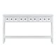 preview thumbnail 10 of 39, Merax 60" Long Console Table with Different Size Drawers and Bottom Shelf White