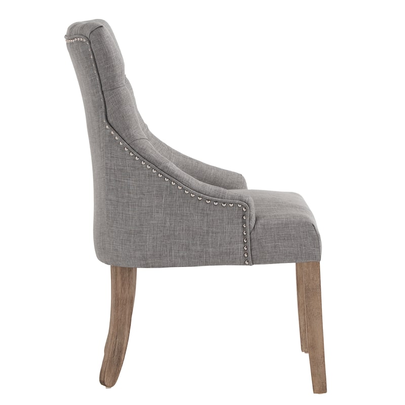 Kimpton Linen Tufted Dining Chair (Set of 2) by iNSPIRE Q Artisan