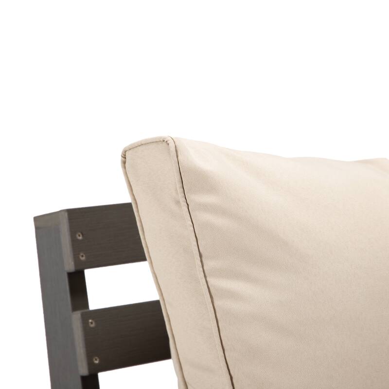 Alpine Modern Outdoor Upholstered Accent Chair - Lounge Armchair with Removable Cushions for Living Room