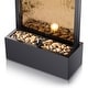 preview thumbnail 10 of 11, Alpine Corporation 72" Tall Indoor/Outdoor Mirror Zen Waterfall Fountain with Stones and Lights