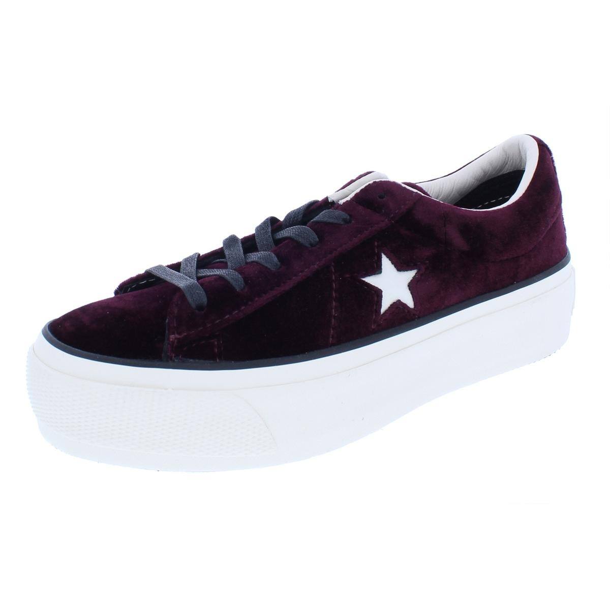 converse velvet platform