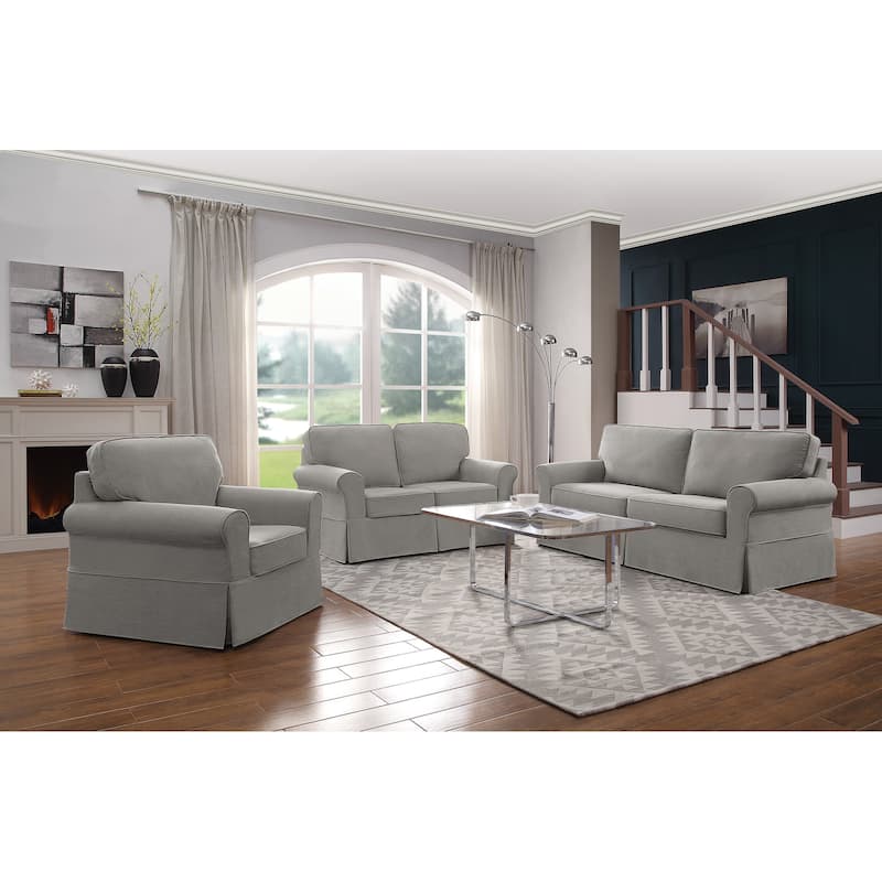 Porch & Den Zuni Mid-century Slip Cover Sofa
