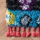 preview thumbnail 3 of 11, Nuloom Boho Multi Contemporary Radiance Kids Abstract Diamonds Shag Rug