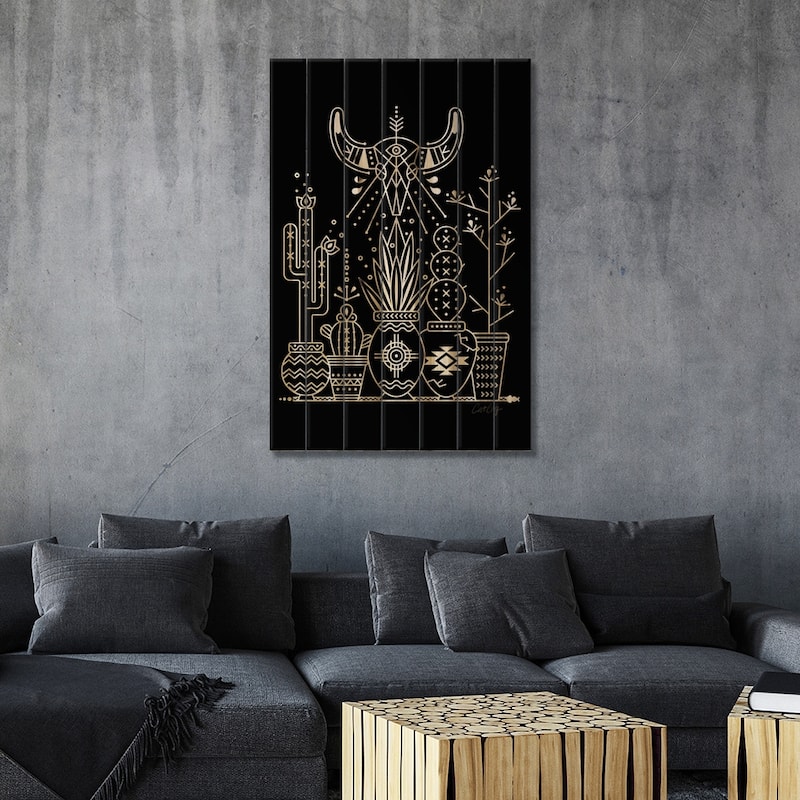 Santa Fe Garden VI Print On Wood by Cat Coquillette - Multi-Color