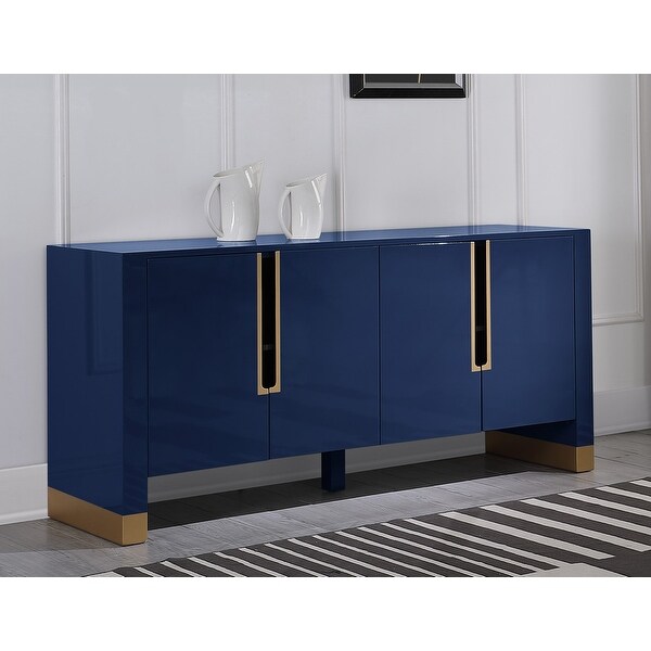Best Master Furniture Lacquer with Gold Accent 4 Storage Sideboard. Opens flyout.