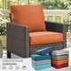 preview thumbnail 95 of 121, Gymojoy 24"x22"x6" Patio Thick Cushions & Pillows Set - Deep Seat Indoor/Outdoor Water & Fade Resistant