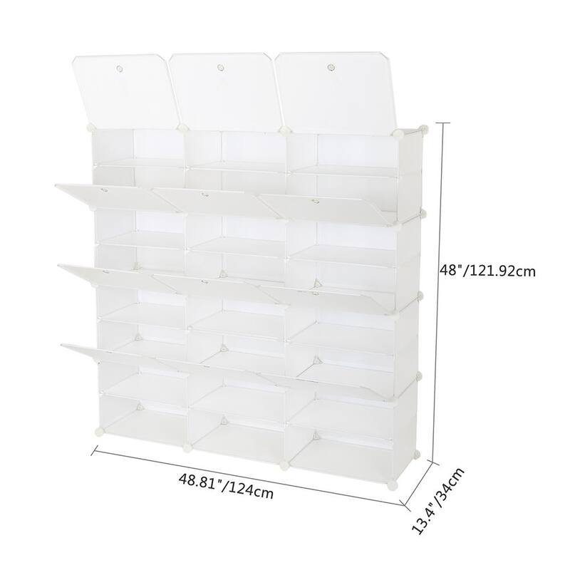 8-Tier Portable 48 Pair Shoe Rack Organizer