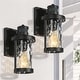 preview thumbnail 1 of 11, Motion Sensor Outdoor Wall Lights 2 Pack Wall Sconce Dusk to Dawn Lights Black Exterior Lighting - D4" X H 10.5"
