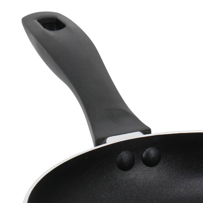 12 Inch Round Nonstick Aluminum Frying Pan in Linen