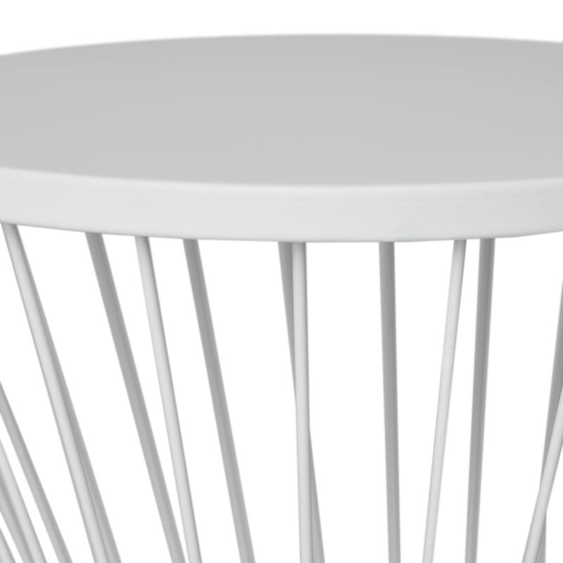 Lassen Hand-crafted Round Iron Side Table by Christopher Knight Home