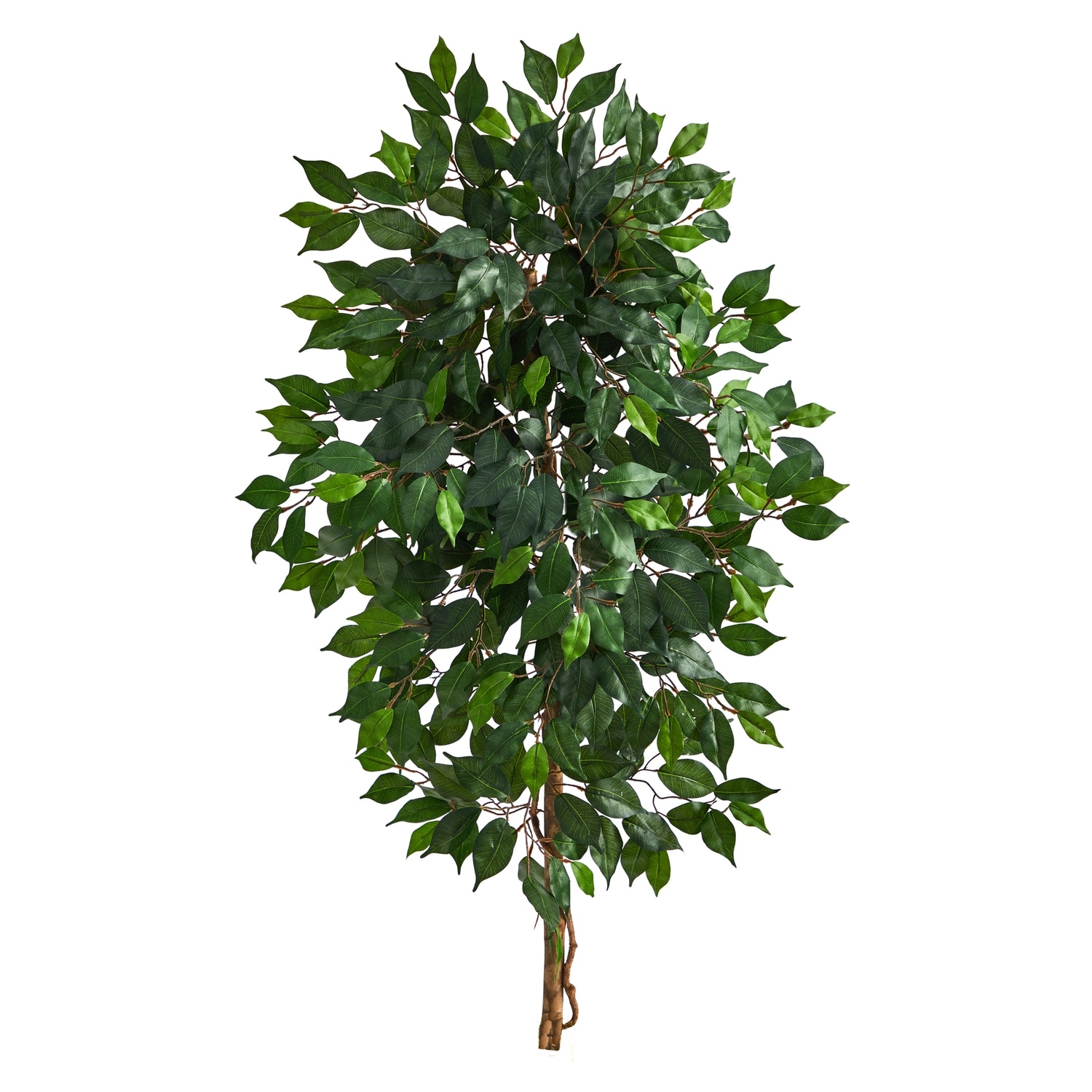 4ft Artificial Tree - Single Indoor Accent Tree, Home Decor, Greenery, Living Room, Apartment Size - Green - 61 Inches and Over