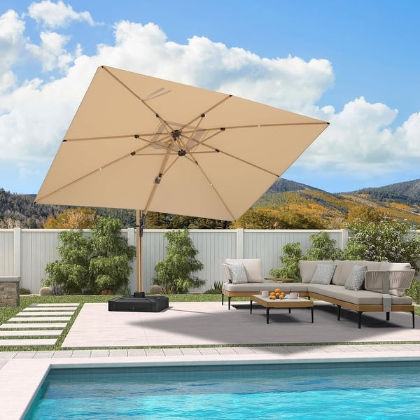 9 aluminum patio umbrella menards Backyard Creations 9' Steel Market Umbrella