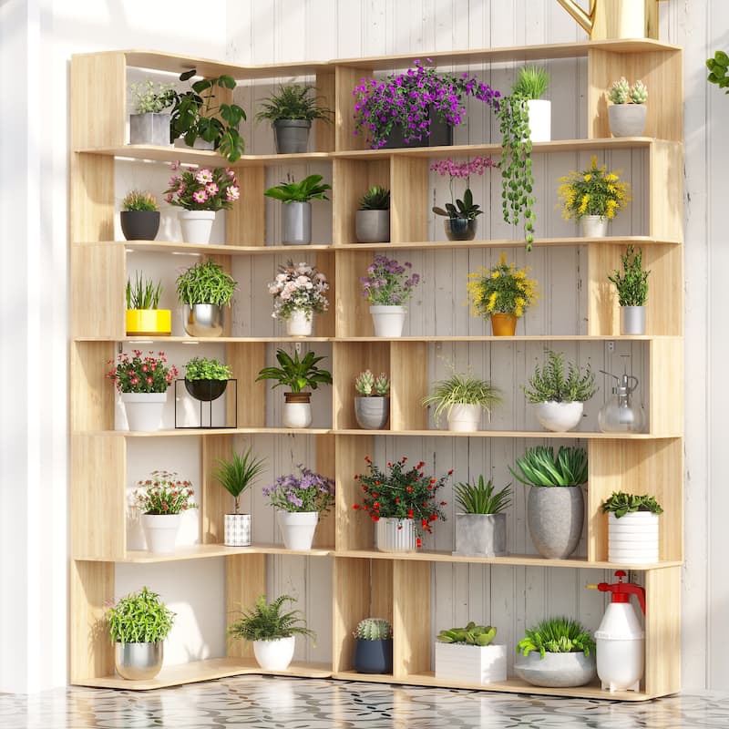 Buffet Display Cabinet Bookshelf Bookcase 81.9 Inches Tall Bookshelf