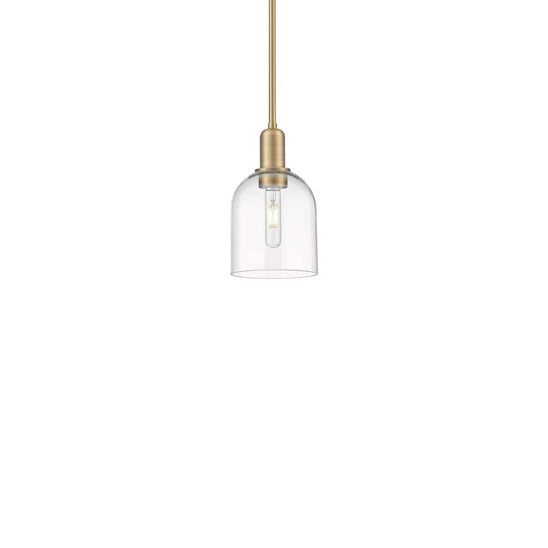 Innovations Lighting 716-1S-11-6 Bella Pendant Bella 6" Wide Mini - Brushed Brass / Clear