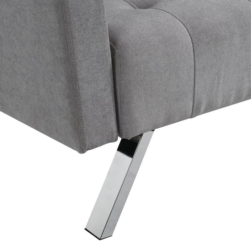 Convertible Folding Sofa Bed, Adjustable Backrest Loveseat Lounge Couch Tufted Couch for Living Room 2-seat Armchair