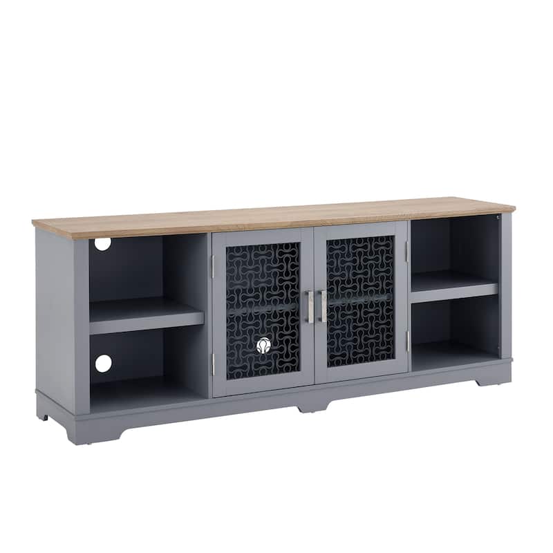 Modern Farmhouse TV Media Stand for TV Up to 80''