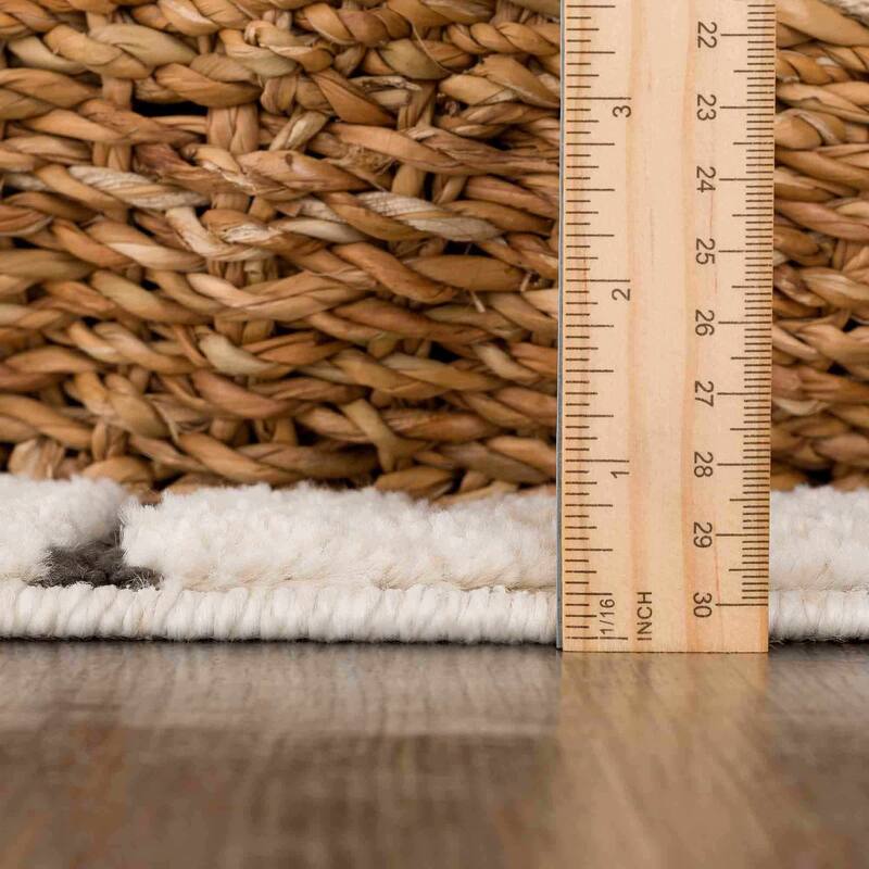 Hauteloom Munich Modern Farmhouse Bohemian Neutral Area Rug