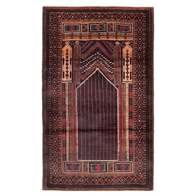 Teimani Brown Rug 3'0" x 5'1" - 3'0 x 5'1