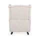 preview thumbnail 16 of 17, Dobles Fabric Tufted Wingback Rocking Chair by Christopher Knight Home