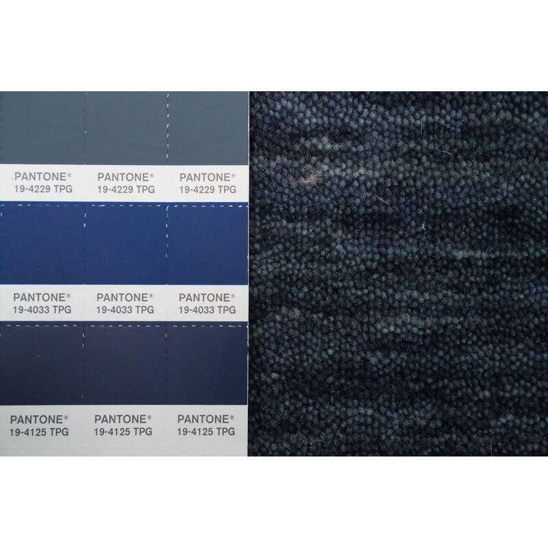 Hand Knotted Oriental 100% Wool Carpet Tribal Animal Pictorial Navy Blue & Blues Gabbeh Area Rug - 4' 11'' X 3' 2''