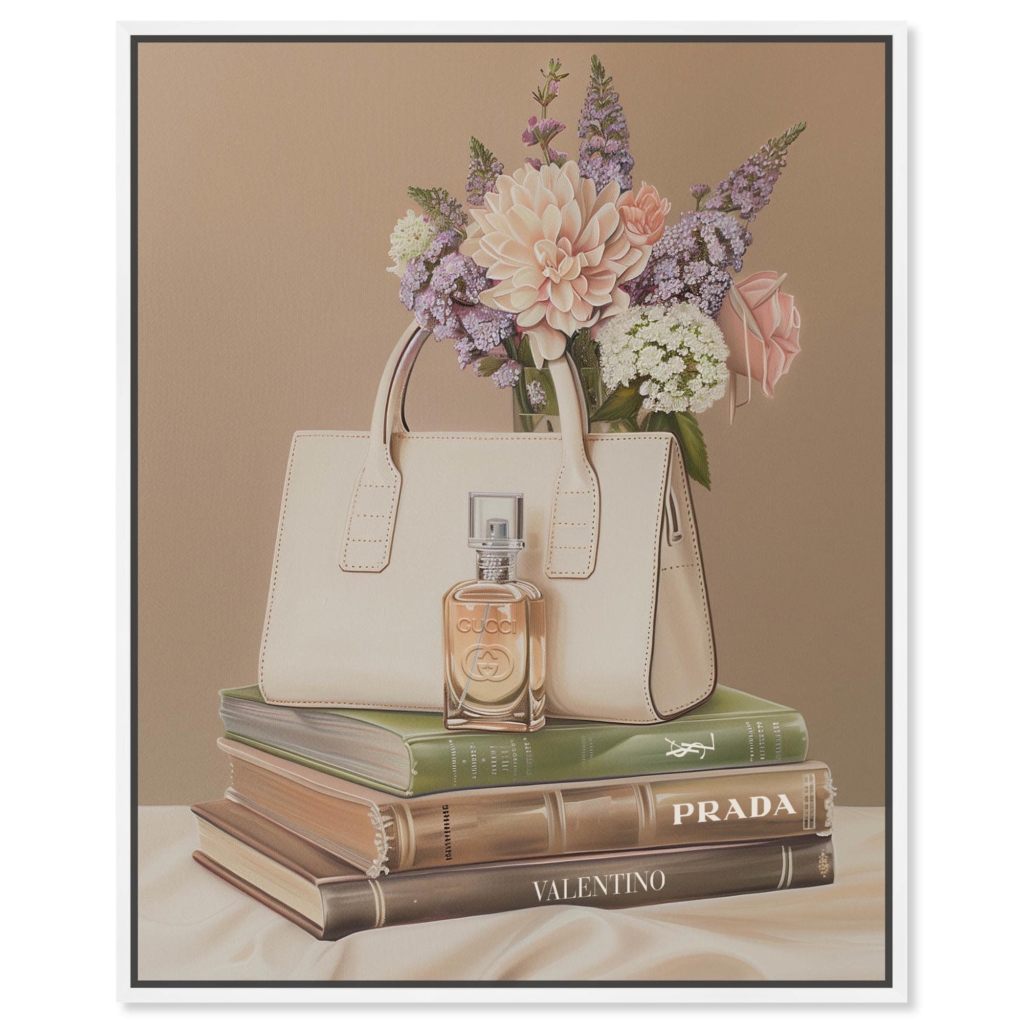 Light Spring Glam Books II Canvas Fashion Wall Art by Art Remedy