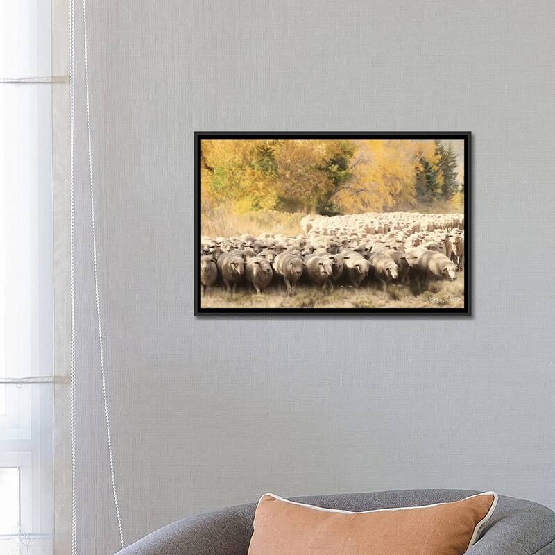 iCanvas "Sheep Ranch" by Lori Deiter Framed