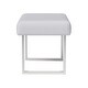 preview thumbnail 4 of 5, Somette Leah White Dining Bench - Dining Bench