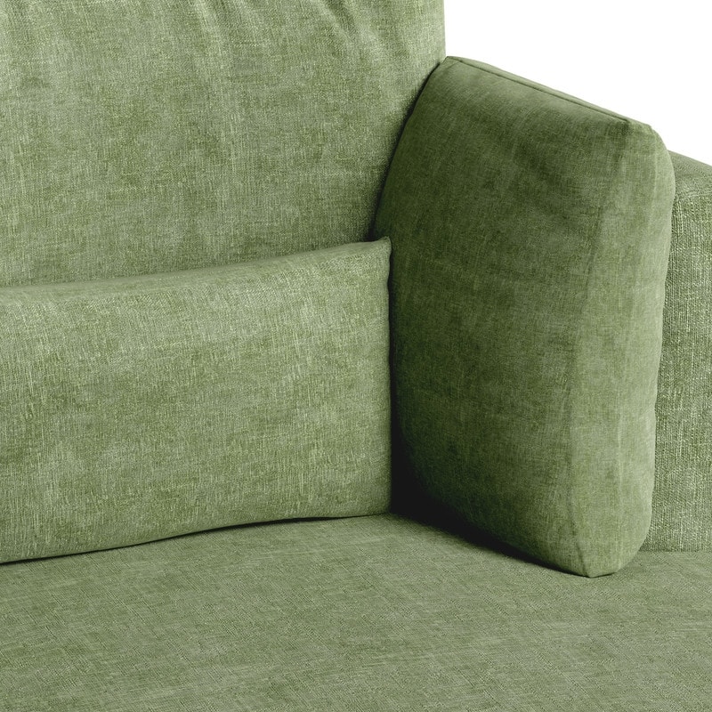 Swivel 34.7" Wide Comfortable Chenille Accent Chair (Set of 4)