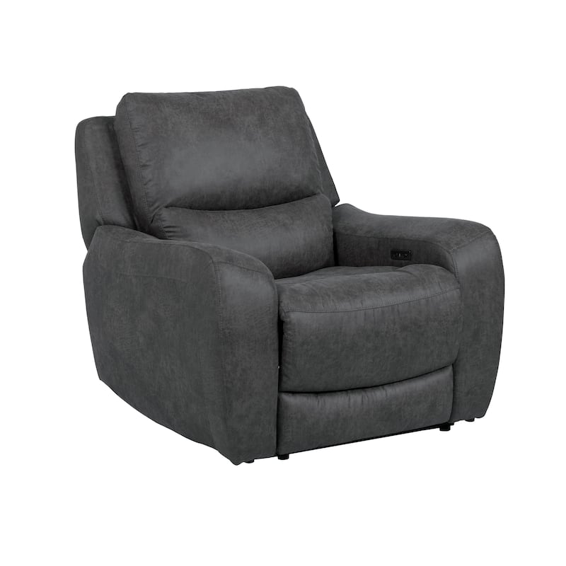 Furniture of America Evelio Modern Oversized Power Recliner with USB Ports