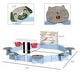 preview thumbnail 3 of 3, Wooden Sandbox for 3-7 Years, 85" x 85" x 25", Blue