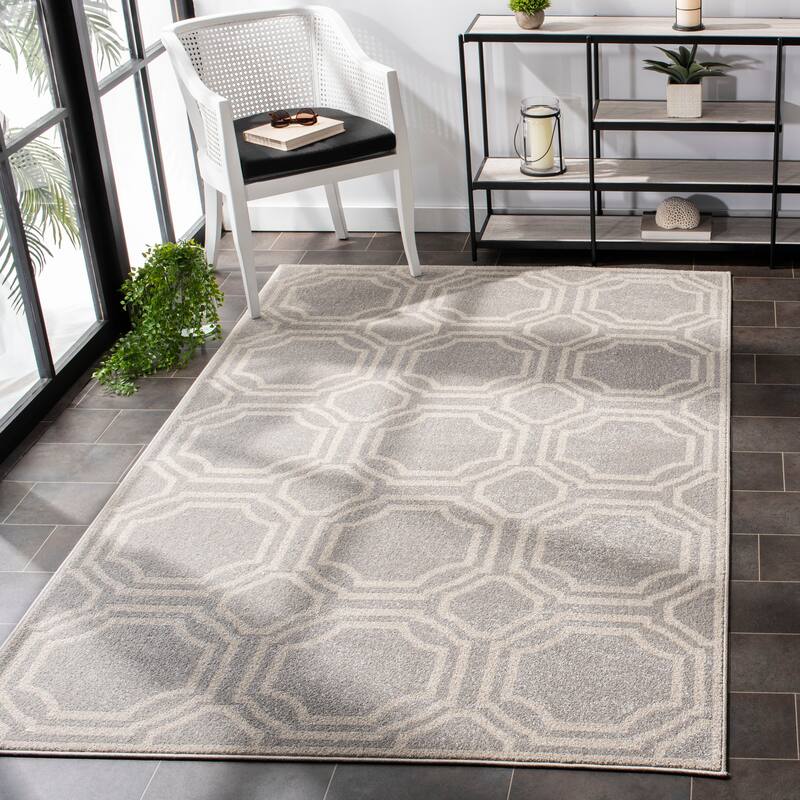 SAFAVIEH Amherst Aleksei Modern Rug - 5'3" x 8' - Light Grey/Ivory