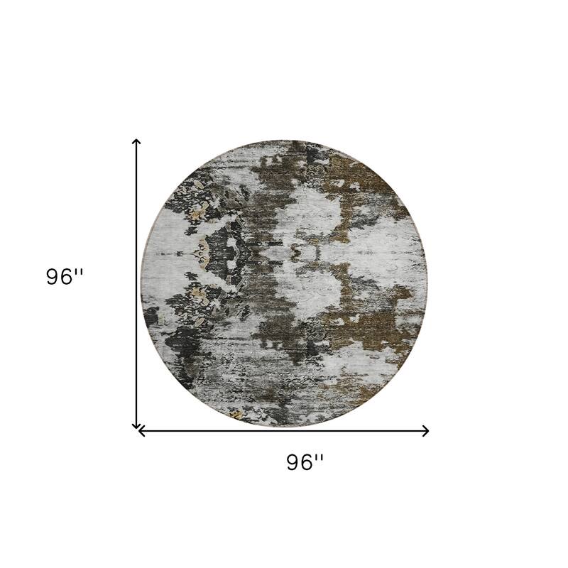 HomeRoots Abstract Transitional Rectangle Outdoor Rug