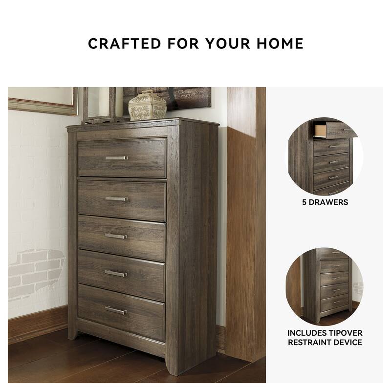 Signature Design by Ashley Juararo Brown Media Chest