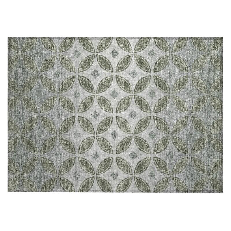 Machine Washable Indoor/ Outdoor Modern Gia Chantille Rug