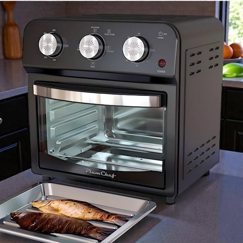 12.5 Quart Air Fryer Toaster Oven, 7-in-1 Convection Countertop Oven with Roast Bake Grill, 1500W