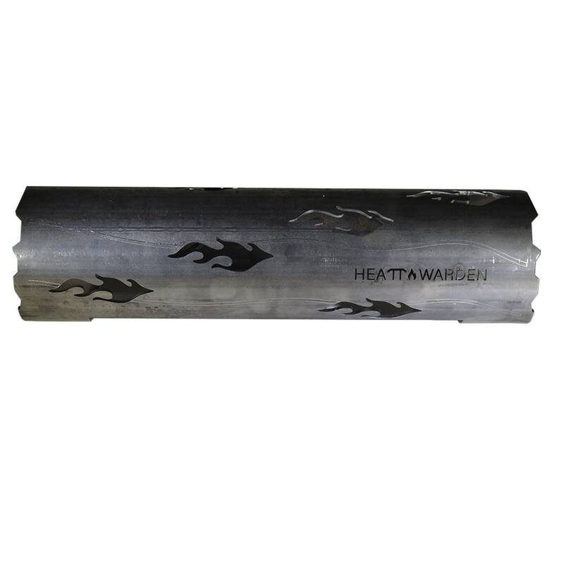 Heat Warden Set of Three Medium Steel Fire Logs - Silver