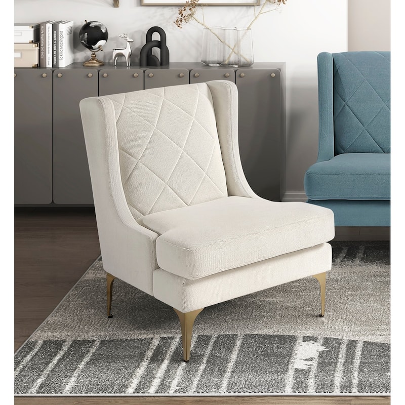 Luxurious Wingback Accent Chair with Exceptional Comfort and Stylish Design - Taupe