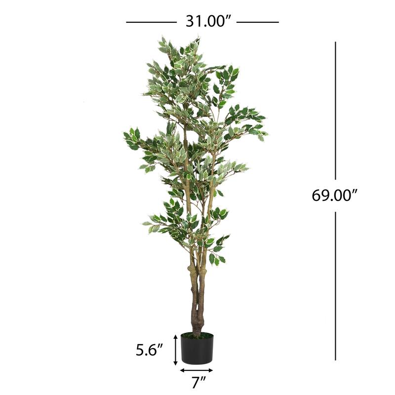 Christopher Knight Home - Alexander Artificial Ficus Tree with Pot