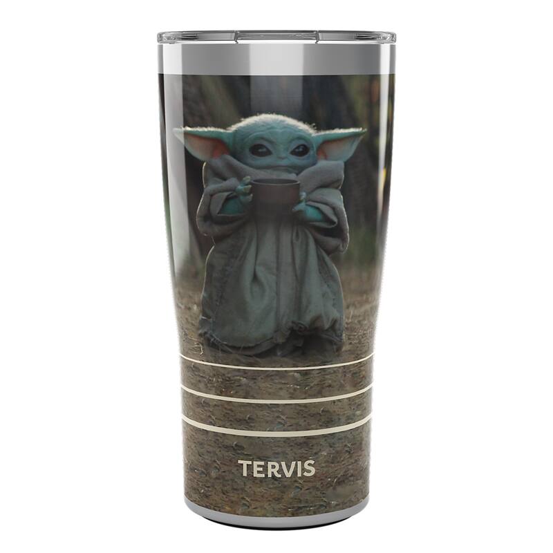 Tervis Traveler Star Wars - The Mandalorian Child Sipping Triple Walled Insulated Travel Tumbler, Stainless Steel - 20oz - 20oz