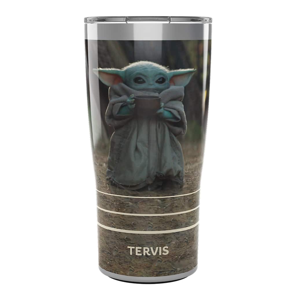 Tervis Traveler Star Wars - The Mandalorian Child Sipping Triple Walled Insulated Travel Tumbler, Stainless Steel - 20oz