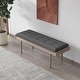 preview thumbnail 3 of 5, Efa Modern Tufted Upholstered Bench
