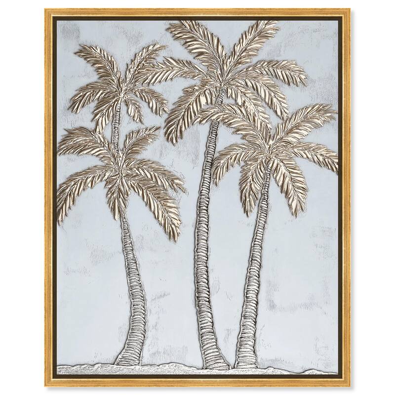 Palm Pantheon Canvas by Art Remedy - Gold - 24" x 30"