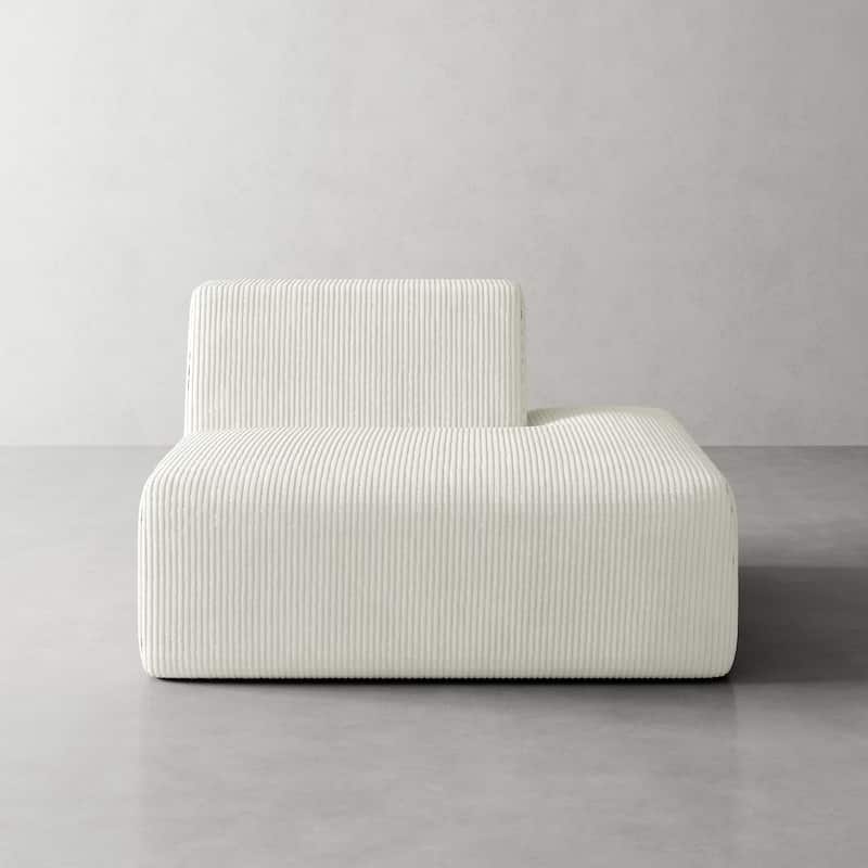 Modern Chaise Lounge Indoor Corduroy Sofa