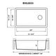 preview thumbnail 5 of 3, Ruvati 32 x 19 inch Undermount Granite Composite Kitchen Sink - Catalina Blue - RVG2033LU